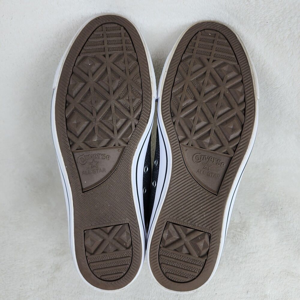 Converse All Star Mid Top Grey Canvas Lace Up Skate Shoes Size Mens 8 Women 10 - Picture 7 of 15